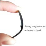 Propeller Props, 20pcs Propeller Blades UAV Propeller is Used for Remote Control Glider. The Nylon Mini Propeller is 1.8 Inches Long and The Center Hole is 0.03 Inch skrnrhrery (Black)