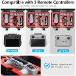 FPVtosky Hard Case for DJI Air 3S/Air 3 Drone/Fly More Combo, Waterproof Air 3S Hard Shell Carrying Case Accessories, Compatible with DJI RC2/ RC-N2/ RC Pro, Up to 8 Batteries