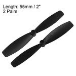 uxcell RC Propellers 55mm CW CCW 2-Vane Main Rotors Black 2 Pairs