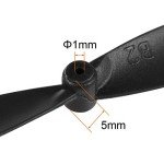 uxcell RC Propellers 55mm CW CCW 2-Vane Main Rotors Black 2 Pairs