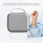 "Father&I" Drone Neo Combo Accessories Only (Carry-ing) Protective Protector Case Hard Storage Bag Holder for Dji Neo Crossbody&Two Way Zipper&Ultra-Compact&Small Carrier, Grey Morandi (NOT Silicone)
