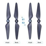 Bwine Drone Blades for Bwine F7, 4 Pcs Original Propeller, RC Drone Quadcopter - Black
