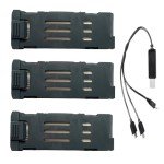 VBILUM 3.7V 600mAh Battery for E58 S168 JY019 JD-19 Drone Battery E58 Drone Battery with USB Charging Cable