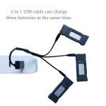 VBILUM 3.7V 600mAh Battery for E58 S168 JY019 JD-19 Drone Battery E58 Drone Battery with USB Charging Cable