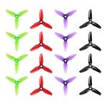 16pcs HQProp 3x4x3 Tri-Blade Propeller 3 inch Props for RC FPV Drone Quadcopter (4sets, mix color)