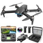 X-shop GPS Drones with Camera for Adults 4K, Brushless Motor FPV RC Quadcopter with Auto Return, Follow Me, Headless Mode, 50 Mins Long Flight, Lightweight and Foldable Drone for Beginner