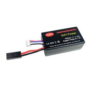 MaximalPower Gifi Power LiPo Battery For PARROT AR.DRONE 2.0 & 1.0 Quadricopter Lithium-Polymer 1500mAh 11.1V 20C (1 Battery) (DRB 1500DB)