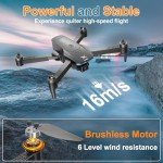 X-shop GPS Drones with Camera for Adults 4K, Brushless Motor FPV RC Quadcopter with Auto Return, Follow Me, Headless Mode, 50 Mins Long Flight, Lightweight and Foldable Drone for Beginner