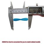 skrnrhrery Propeller Blades,1.8(in) Positive and Negative propellers are Suitable for Quadcopter Aircraft Model Airplane Glider Center Hole 0.04(in) UAV Spare Parts Mini Drone propellers