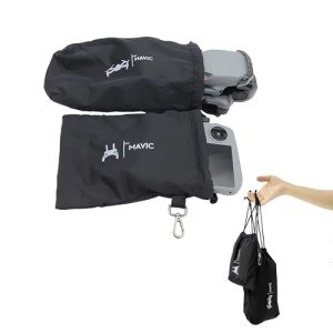 ZWLLKJGS Protective Aircraft Sleeve for DJI Mini 3 Pro/4 Pro/3/Air 3s/Neo, RC/RC 2, Remote Controller Storage Pocket Bag, Drawstring Hook, Fly More Combo