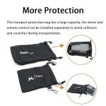 ZWLLKJGS Protective Aircraft Sleeve for DJI Mini 3 Pro/4 Pro/3/Air 3s/Neo, RC/RC 2, Remote Controller Storage Pocket Bag, Drawstring Hook, Fly More Combo