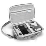 Skyreat Mini 3 / Mini 3 Pro Case RC,Compact Small PU Waterproof Carrying Case with Shoulder for DJI Mini 3/Mini 3 Pro Drone and Battery Accessories
