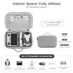 Skyreat Mini 3 / Mini 3 Pro Case RC,Compact Small PU Waterproof Carrying Case with Shoulder for DJI Mini 3/Mini 3 Pro Drone and Battery Accessories