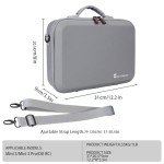 Skyreat Mini 3 / Mini 3 Pro Case RC,Compact Small PU Waterproof Carrying Case with Shoulder for DJI Mini 3/Mini 3 Pro Drone and Battery Accessories