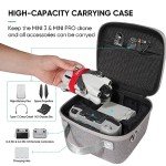GAGITERVR Hard Carrying Case for DJI MINI 3/3 Pro Drone - Compatible with DJI RC/RC N1 Remote Controllers, Shoulder Strap and Propeller Holder Strap