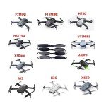 Fytoo 24PCS Propeller for HS175D X500pro X650 Z6pro F11MINI F7MINI Aerial Photography Folding Quadcopter Accessories Remote Control Drone Blade Spare Parts