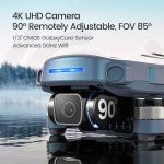 Holy Stone HS360S GPS Drones With 4K UHD Camera For Adults,FAA,249g Quadcopter Drone,10000 Feet Video Transmission,Auto Return,Follow Me, Brushless Motor,Beginner Mode, Special Gradient Color Edition