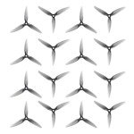 16pcs Fpv Drone Props Propeller: HQProp Ethix S5 Light Grey 5x4x3 Tri-Blade 5 Inch Props for 4S 6S FPV Freestyle Racing,8xCW 8xCCW