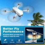 Drone with Camera, 2K HD FPV Drone with Brushless Motor, Altitude Hold, Gesture Selfie, 3D Flips, Waypoint Fly, One Key Take Off/Landing, Foldable Mini Drones for Adults and Beginners