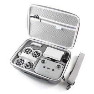 Skyreat Neo Case, Portable PU Leather Storage Neo Shoulder Bag for DJI Neo Fly More Combo Drone and RC-N3 Remote Controller Accessories