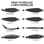 Ruko 4 Pcs F11MINI Drone Propellers Accessories Compatible Replacement Low-Noise and Quick-Release Blades
