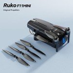 Ruko 4 Pcs F11MINI Drone Propellers Accessories Compatible Replacement Low-Noise and Quick-Release Blades