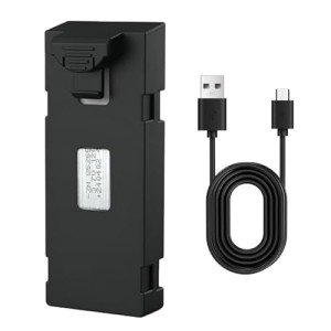 TD12Pro Drone Original Battery, Rechargeable Battery with USB Cable 3.7V 1600mAh