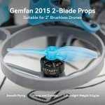 BETAFPV Gemfan 16pcs 2015 2-Blade Prop with 1.5mm Shaft Hole for 2S Brushless Tiny Whoop Drone - Blue&Grey