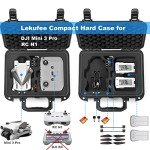 Lekufee Small Waterproof Hard Case for DJI Mini 3 Pro/3 Drone Accessories (Case Only, Not for DJI RC)