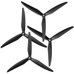 Gemfan Cinelifter RC Propellers 1050 Reinforced Glass Fiber Nylon Props 10 Inch 3-Blades Props for Macroquad Drones FPV (Black, 4 pcs - 2 CW, 2 CCW)