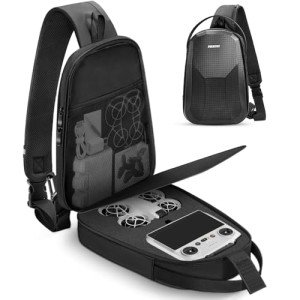 PEKREWS Neo Case, Portable Neo Backpack for DJI RC 2/N3/N2 Remote Controller, Waterproof Drone Bag for DJI Fly More Combo Accessories, Sturdy Travel RC 2 Carrying Case for Drone Accessories