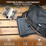 Lekufee Portable Waterproof Hard Case for DJI Neo Drone, Fly More Combo, RC N3/N2 Remote Controller and Accessories (Case Only)
