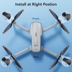 Ruko F11PRO 2 Drone Propellers (4Packs) - Replacement Blades, Spare Drone Accessories, Grey,