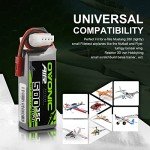 OVONIC 3S Lipo Battery 35C 500mAh 11.1V Lipo Battery with JST Connector for RC Airplane Helicopter Quadcopter FPV Racing Drone(2 Packs)