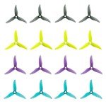 8pair Gemfan Hurricane 3520 Propeller 3.5X2X3 3-Blade Props for 3.5 Inch Quad with 5mm/3 Holes 1806-2004 Brushless Motor RC FPV Racing Drones Parts DIY
