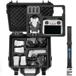 Lekufee Portable Waterproof Hard Case for DJI Mini 4 Pro/3 Pro/3 Drone, RC 2/RC N3/N2, Goggles 2/3/Integra, RC Motion 2/3 and Accessories(Case Only)
