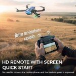 GPS Drones with 4K Camera for Adults with HD Screen on Controller and Follow Me Mode,Long Flight Time and Distance,Transmission and GPS Auto Return,G10 RC Quadcopter Easy fly for Beginner and Kids,Under 249g