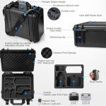 Lekufee Portable Waterproof Hard Case for DJI Mini 4 Pro/3 Pro/3 Drone, RC 2/RC N3/N2, Goggles 2/3/Integra, RC Motion 2/3 and Accessories(Case Only)