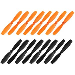 uxcell RC Propellers 55mm CW CCW 2-Vane Main Rotors Black Orange 8 Pairs