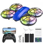 Swifsen Drones for Kids with Camera,Rc Drone Indoor Small Helicopter,Birthday Gifts for Boys and Girls Beginners Friendly,Mini Quadcopter Toy With 2 Batteries,Propeller Full Protect,Altitude Hold