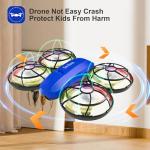 Swifsen Drones for Kids with Camera,Rc Drone Indoor Small Helicopter,Birthday Gifts for Boys and Girls Beginners Friendly,Mini Quadcopter Toy With 2 Batteries,Propeller Full Protect,Altitude Hold