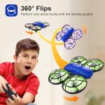 Swifsen Drones for Kids with Camera,Rc Drone Indoor Small Helicopter,Birthday Gifts for Boys and Girls Beginners Friendly,Mini Quadcopter Toy With 2 Batteries,Propeller Full Protect,Altitude Hold