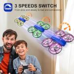 Swifsen Drones for Kids with Camera,Rc Drone Indoor Small Helicopter,Birthday Gifts for Boys and Girls Beginners Friendly,Mini Quadcopter Toy With 2 Batteries,Propeller Full Protect,Altitude Hold