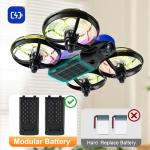 Swifsen Drones for Kids with Camera,Rc Drone Indoor Small Helicopter,Birthday Gifts for Boys and Girls Beginners Friendly,Mini Quadcopter Toy With 2 Batteries,Propeller Full Protect,Altitude Hold