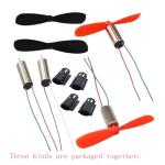 Drone propeller, 16 pieces of propeller props, 4 pieces of 716 hollow cup motors and 4 pieces of motor covers, which are used for spare parts of propeller hollow cup motors of four-axis aircraft.