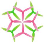 16pcs Fpv Drone Props Propeller: HQProp Ethix S3 Watermelon 5x3.1x3 Tri-Blade 5 Inch Props for 4S 6S FPV Freestyle Racing,8xCW 8xCCW
