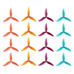 16pcs Fpv Drone Props Propeller: Gemfan Hurricane 51499 Tri-Blade 5 Inch Props for 4S 6S FPV Freestyle Racing, 8xCW 8xCCW