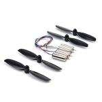 YoungRC 8520 Coreless Motor 8.5 x 20mm Brushed Motors + 75mm CW CCW Propeller for DIY Micro QX95 QX110 Quadcopter RC Drone