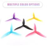 HOPLEX 20PCS Drone Props Propeller Gemfan Hurricane 51477 Smooth FPV Racing Props 5.1inch 3-Paddle Propeller CW CCW Props with 5mm Mounting Hole for 2206-2407 Motor for FPV Racing Drone