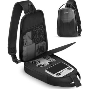 PEKREWS Neo Case, Portable Neo Backpack for DJI RC 2/N3/N2 Remote Controller, Waterproof Drone Bag for DJI Fly More Combo Accessories, Sturdy Travel RC 2 Carrying Case for Drone Accessories